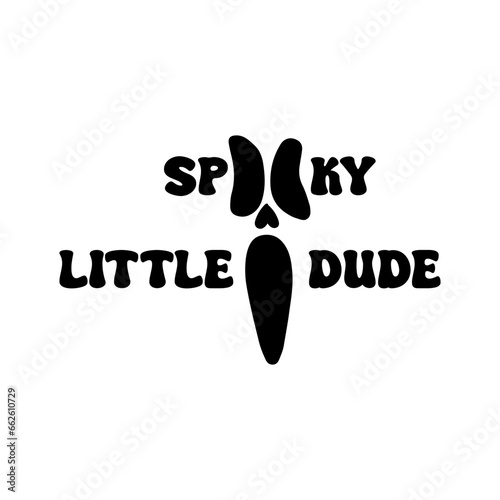 Spooky Little Dude Vector Design on White Background