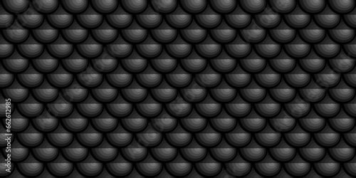 Dark black Geometric grid C...