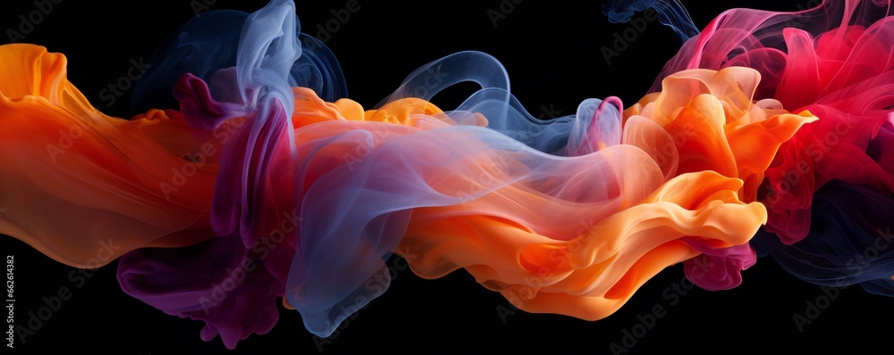 Obraz premium Abstract smells fragrance art concept on black background Generative AI