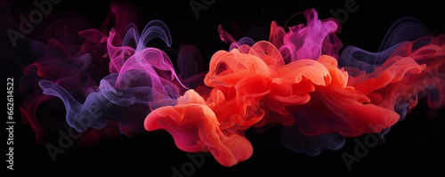 Abstract smells fragrance art concept on black background Generative AI