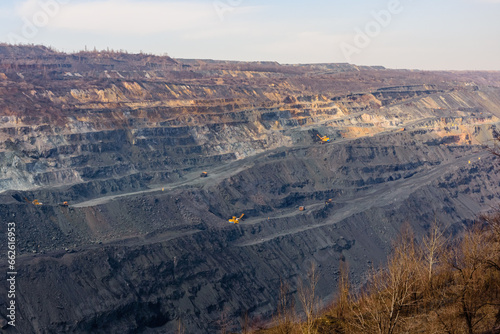 View on the iron ore quarry in Ukraine