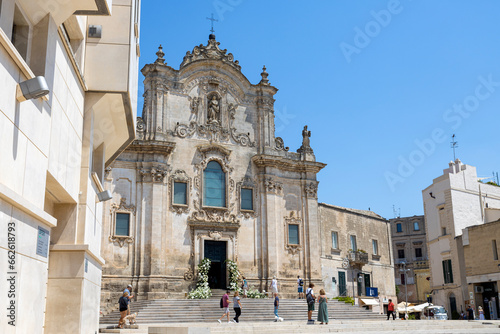 MATERA, ITALY, JULY 18, 2022 - Church of Saint Francis of Assisi in Matera, Italy © faber121