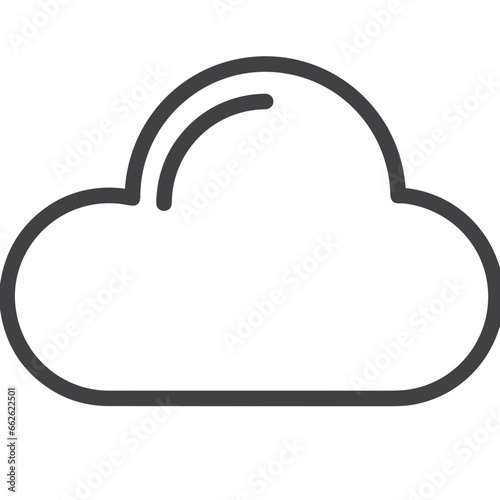 Cloud storage icon symbol vector image. Illustration of the database server hosting cloud system digital design image