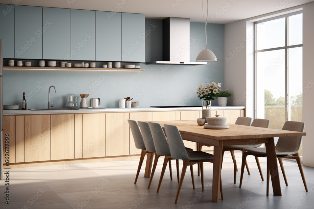 modern kitchen interior with kitchen AI Generated