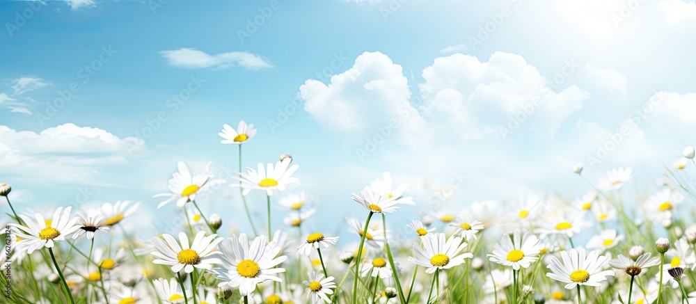 Field of daisies With copyspace for text
