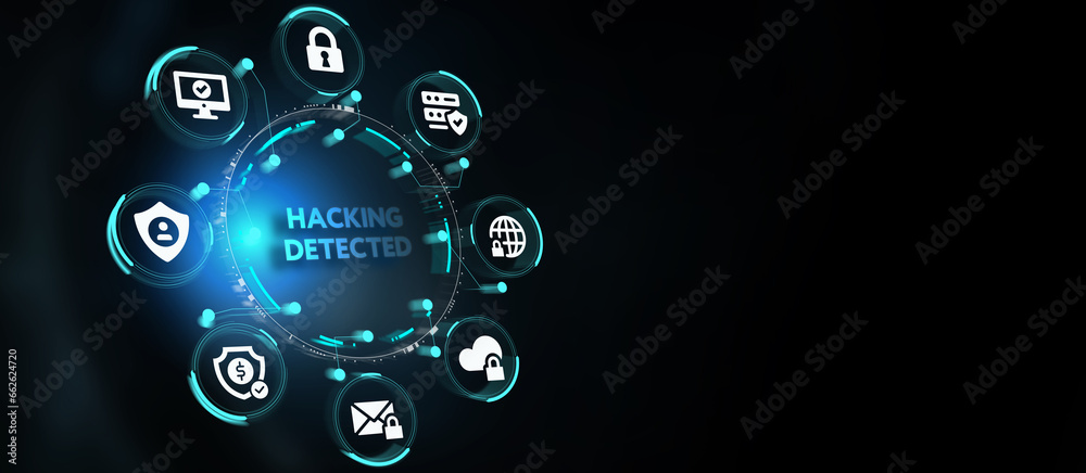 Hacking Detected. Concept meaning activities that seek to compromise affairs are exposed Entering New Programming Codes. 3d illustration Hacking Detected. Concept meaning activities that seek to compromise affairs are exposed Entering New Programming Codes. 3d illustration