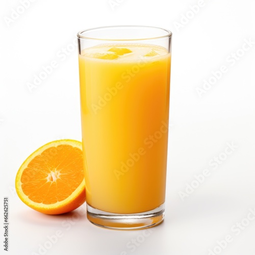 Ripe bio oranges and a glass of fresh squeezed orange juice. Organic Sicilian oranges