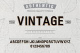 Vintage typeface. For labels and different type designs