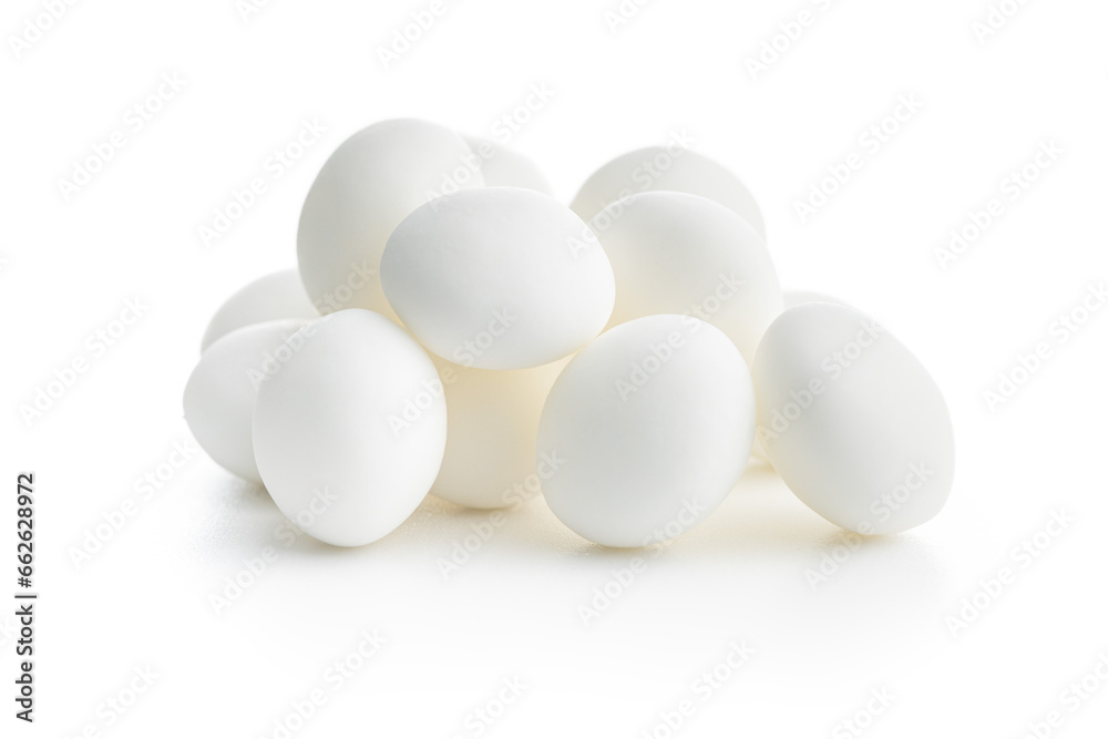 Mint candies. Menthol bonbons isolated on white background. Mint candies. Menthol bonbons isolated on white background.