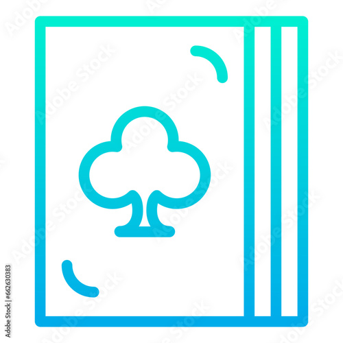 Outline gradient Cards icon