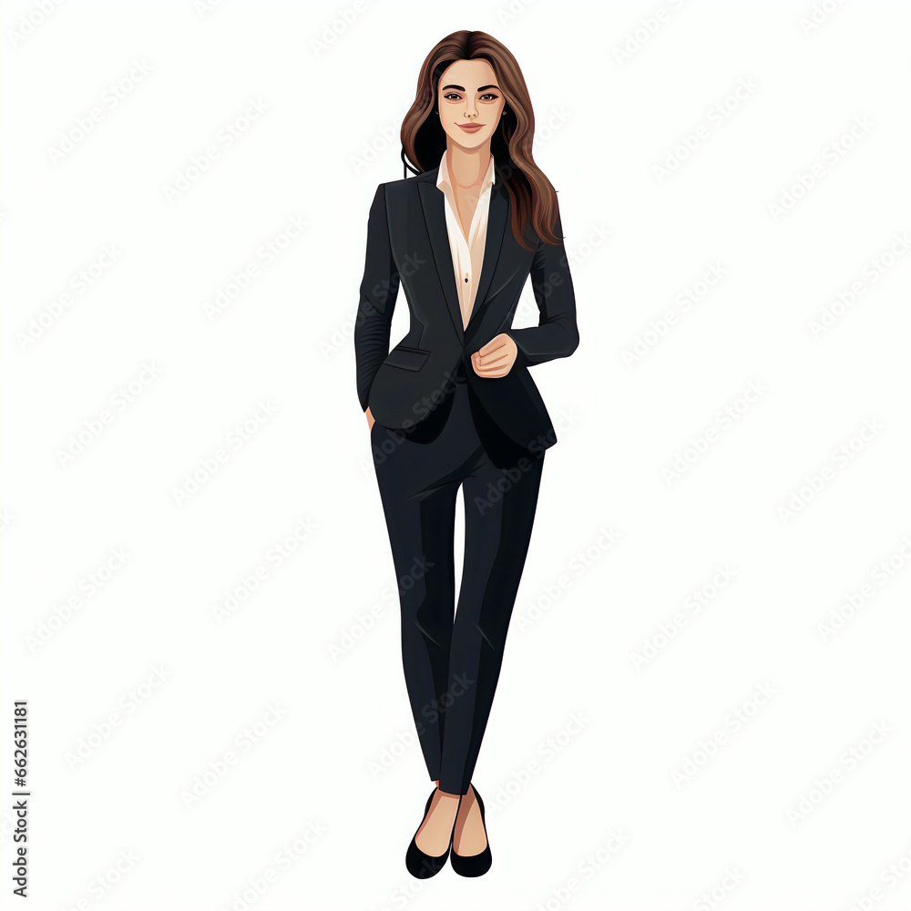 Professional female executive in full attire Professional female executive in full attire