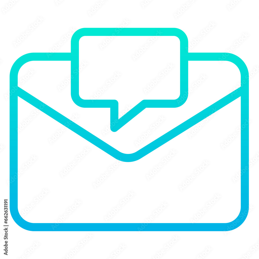 Outline Gradient Package Box Mail icon Outline Gradient Package Box Mail icon