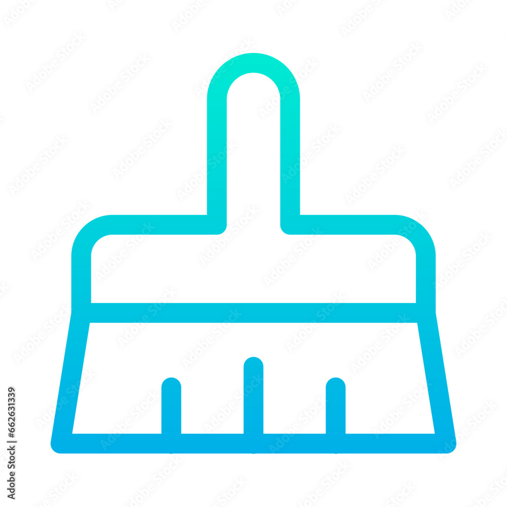 Outline Gradient tooth Brush icon Outline Gradient tooth Brush icon