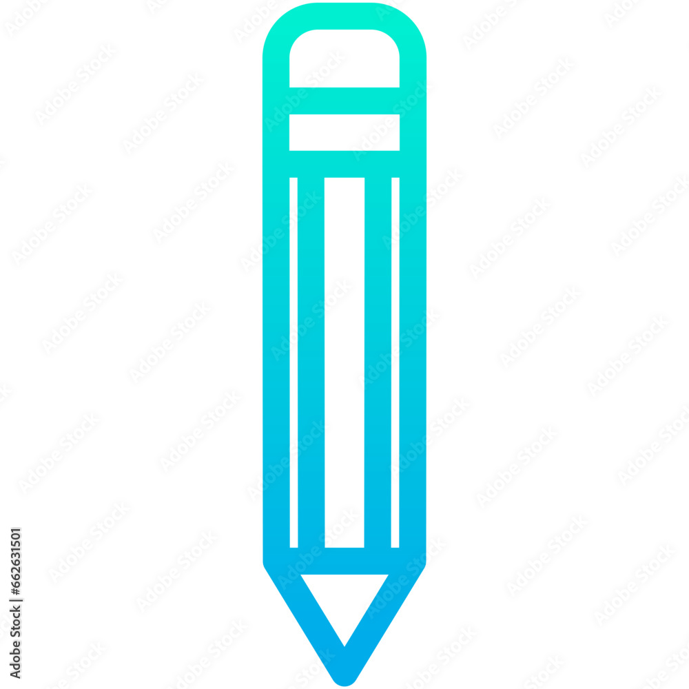 Outline Gradient Pencil icon Outline Gradient Pencil icon