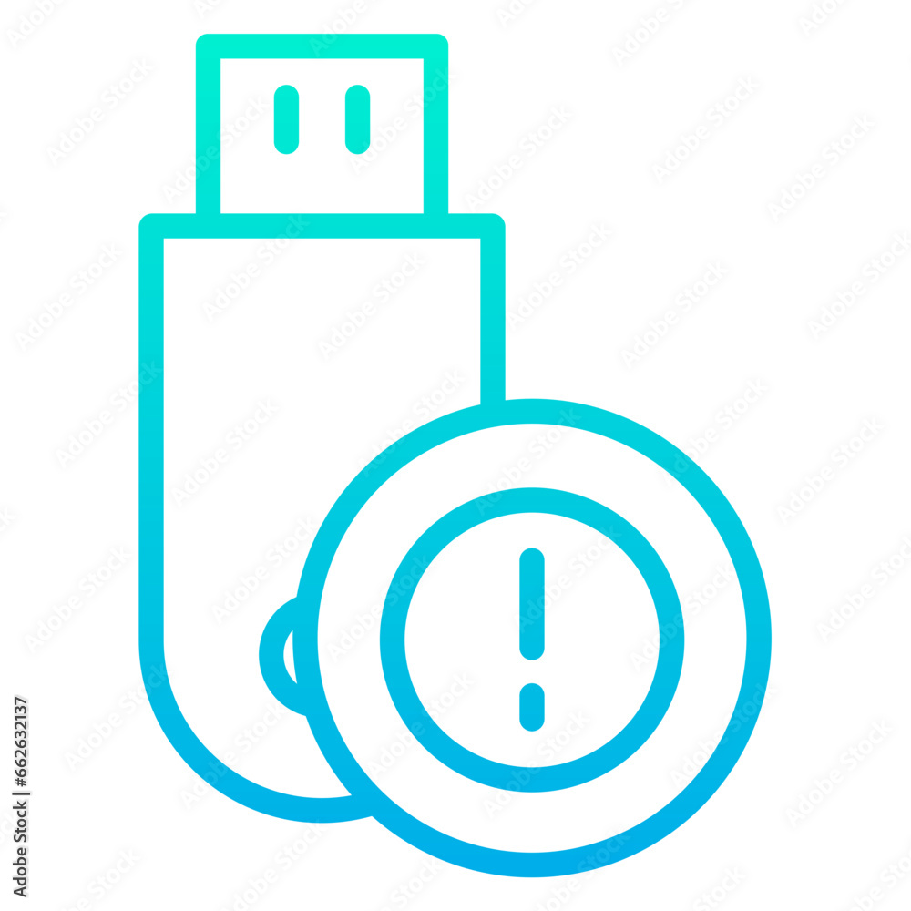 Outline Gradient Pendrive info icon Outline Gradient Pendrive info icon