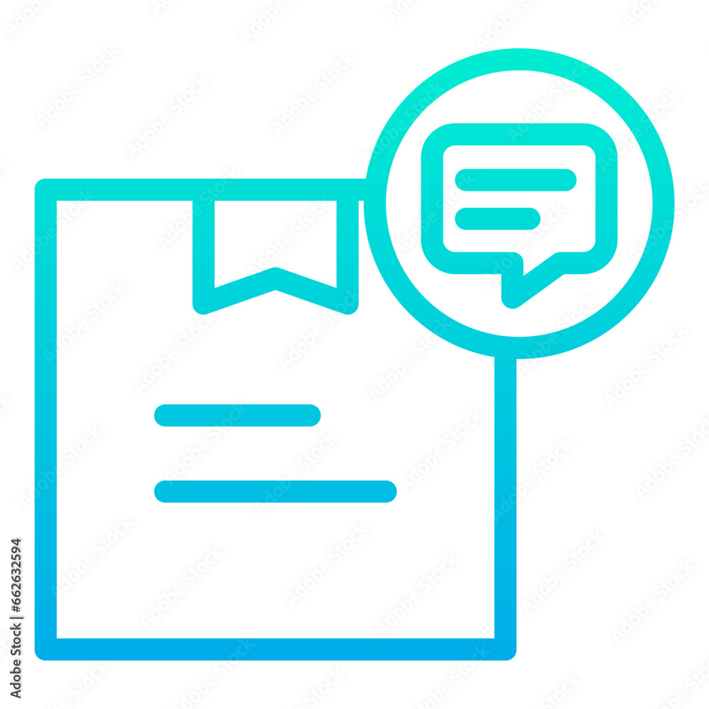 Outline Gradient Real Estate Chat icon Outline Gradient Real Estate Chat icon