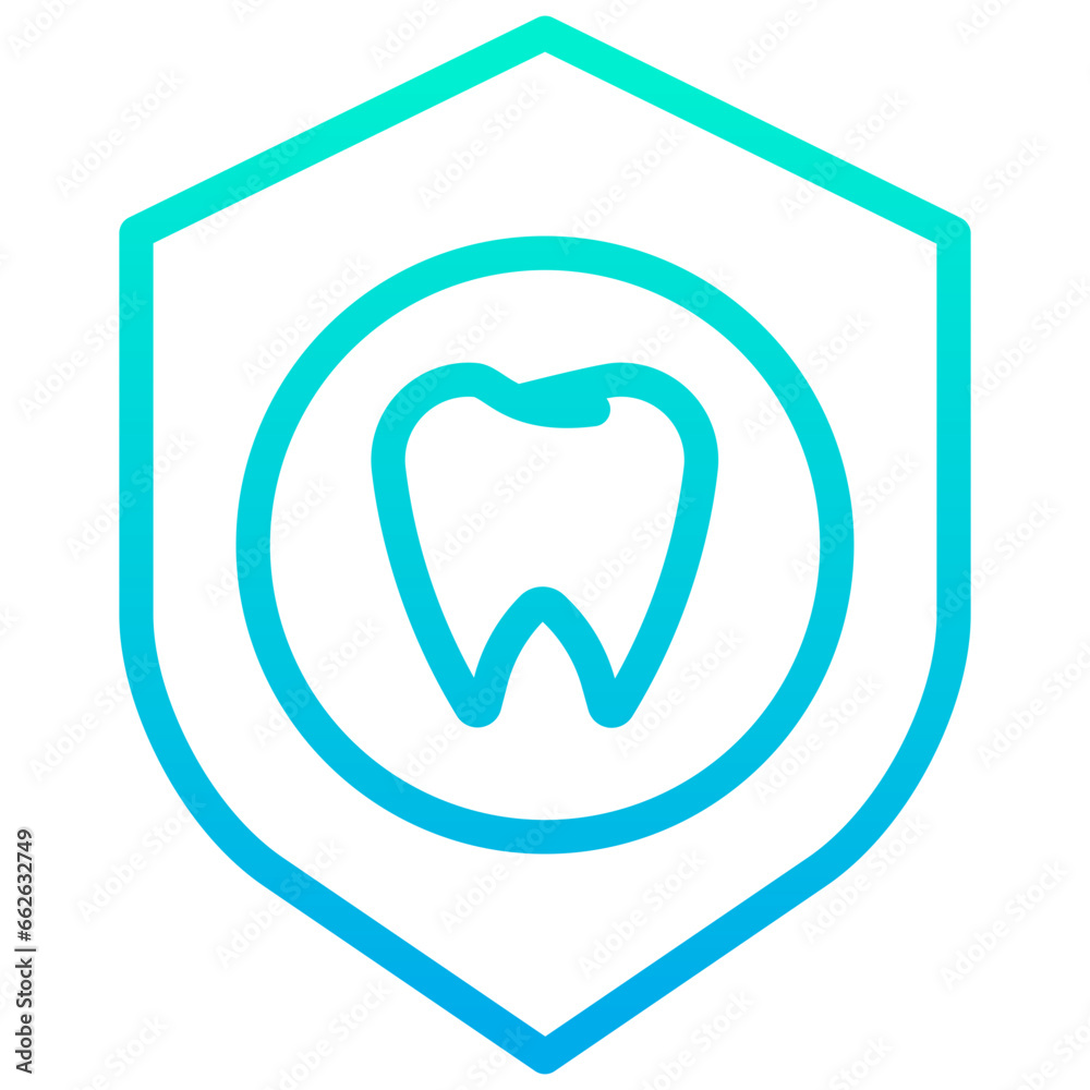 Outline Gradient Medical Protection icon Outline Gradient Medical Protection icon