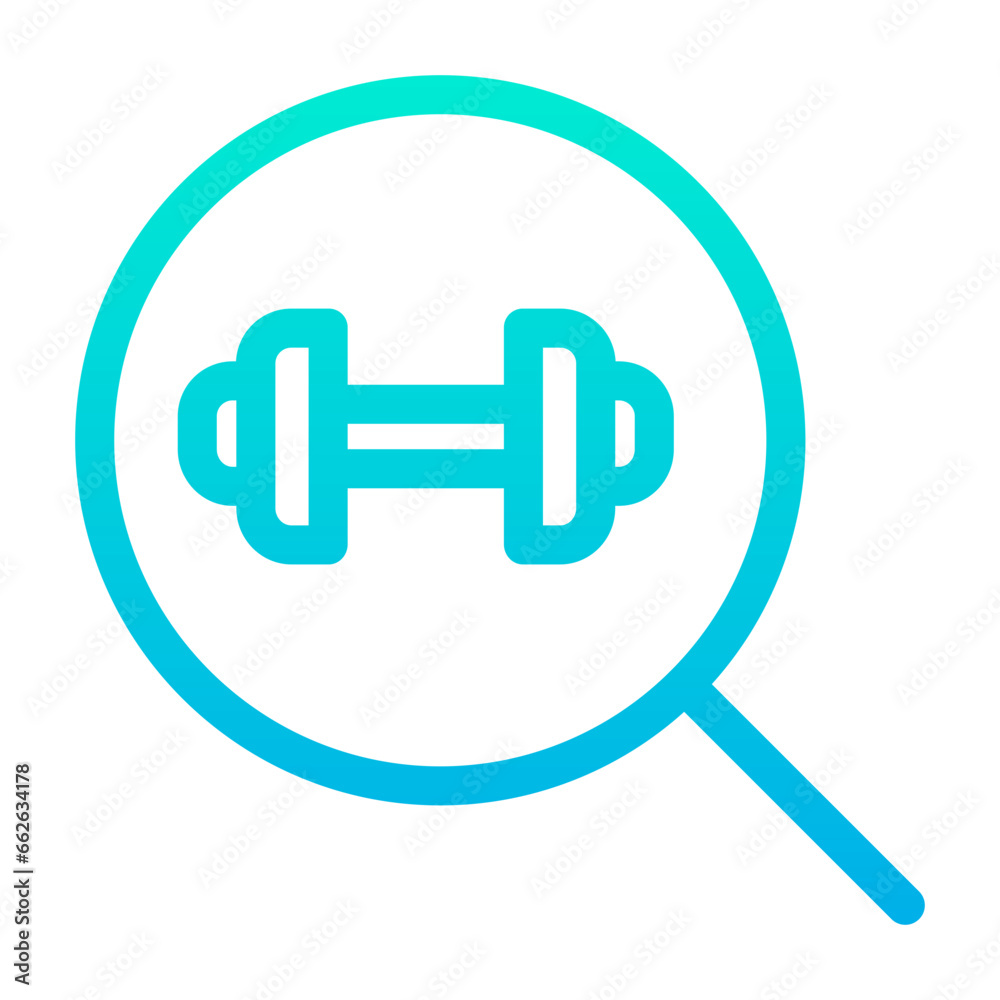 Outline Gradient Search Hospital icon