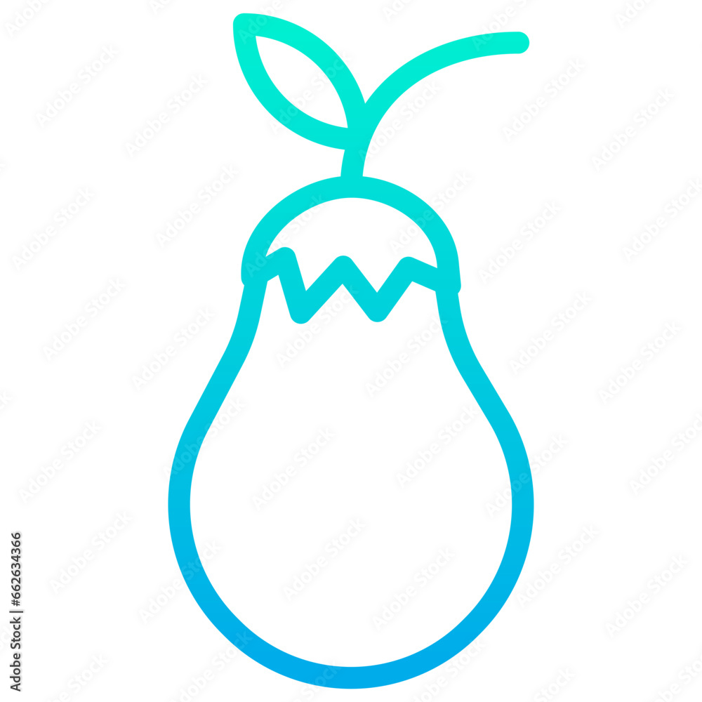 Outline Gradient Aubergine icon Outline Gradient Aubergine icon