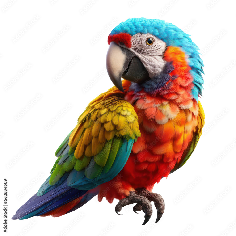 Close-up of colorful macaw