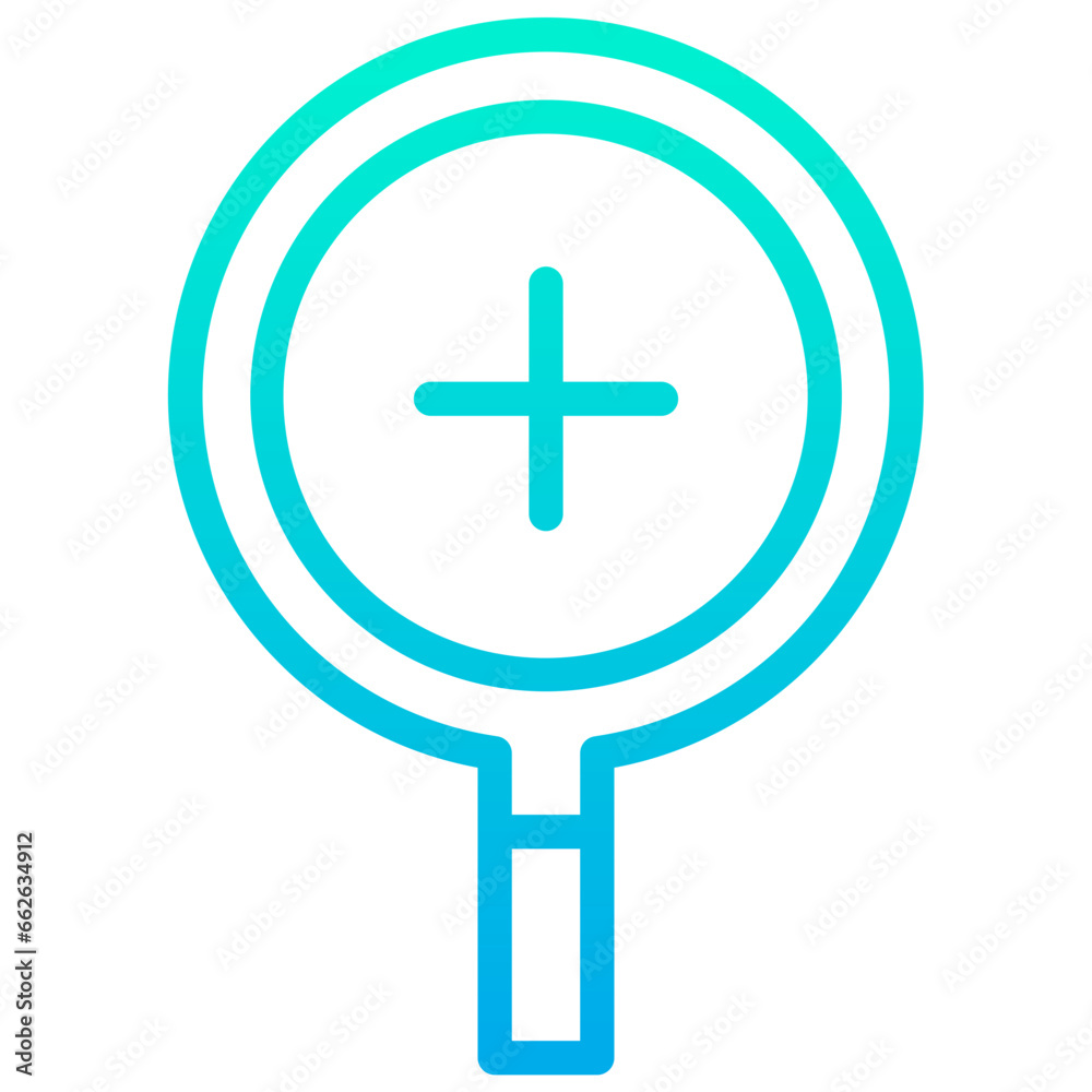 Obraz premium Outline Gradient Zoom icon