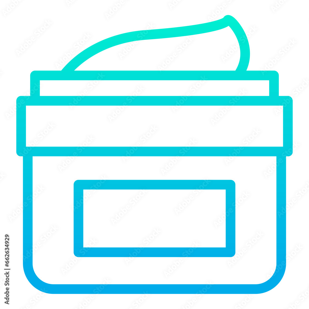 Outline Gradient Cream icon Outline Gradient Cream icon