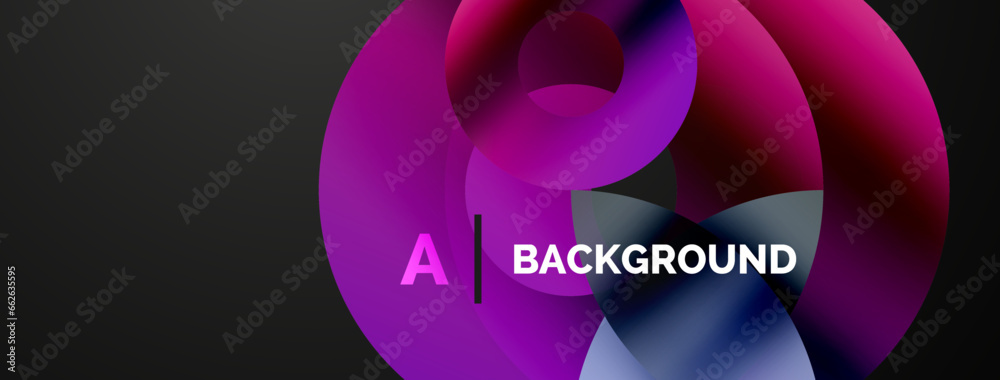 Circle and triangle abstract background. Concept for creative technology, digital art, social communication, and modern science. Ideal for posters, covers, banners, brochures, and websites