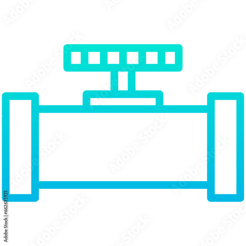Outline Gradient Cigar Pipe icon
