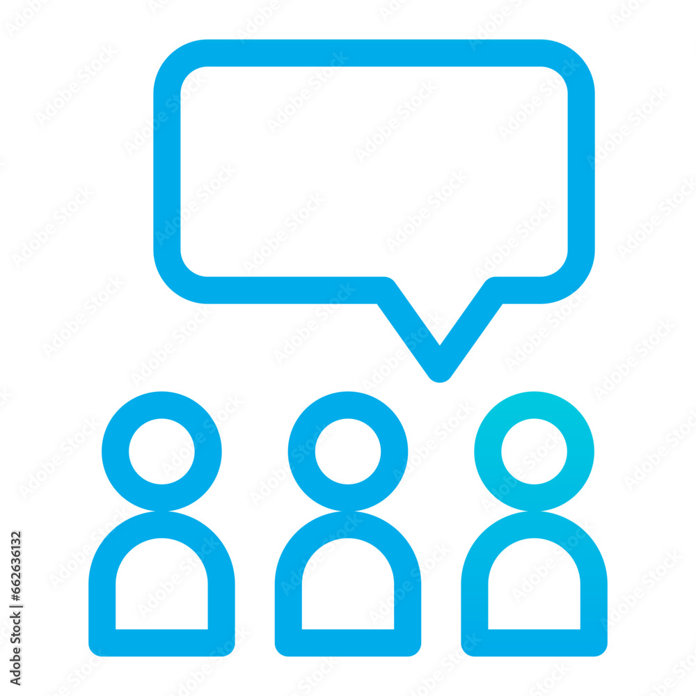 Outline Gradient Discussion icon Outline Gradient Discussion icon
