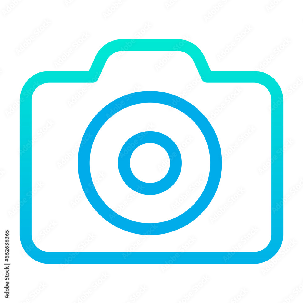 Outline Gradient Photo Camera icon Outline Gradient Photo Camera icon