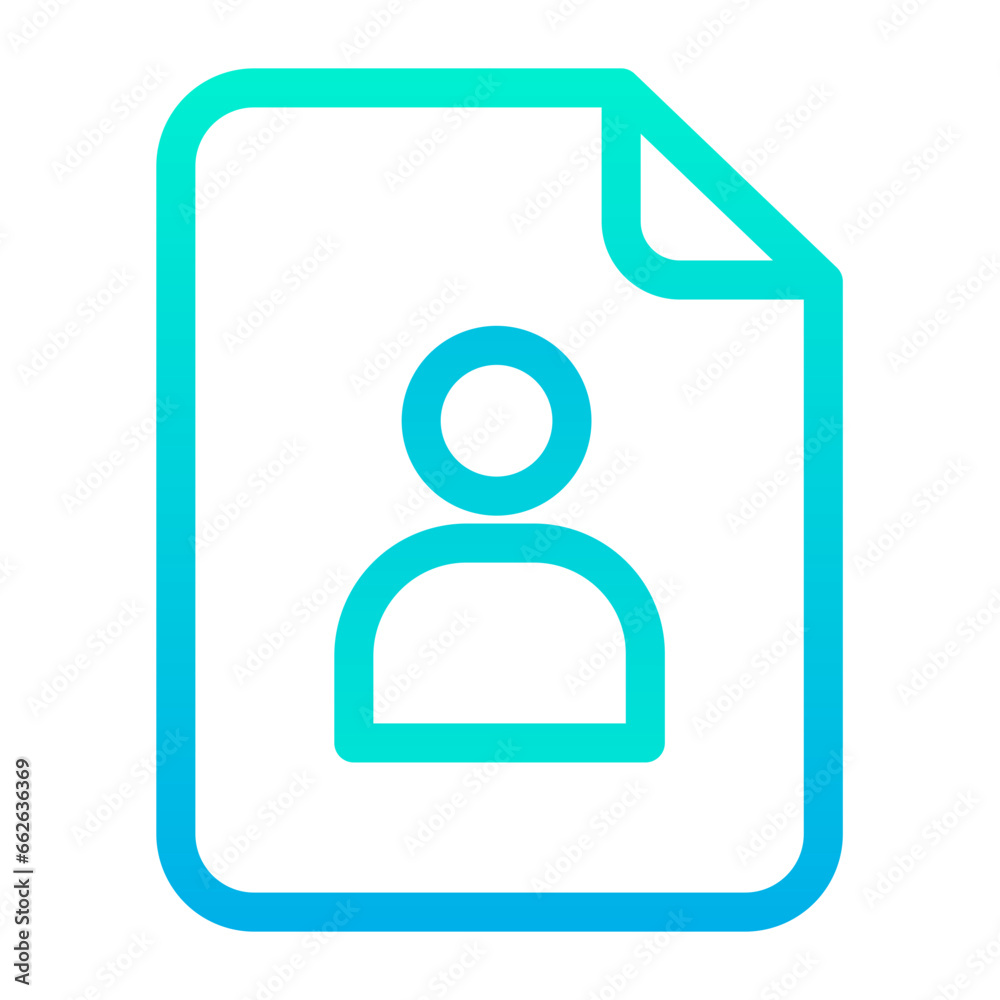 Outline Gradient cv page icon Outline Gradient cv page icon