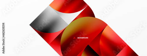Minimalist geometric background featuring metallic round triangles, delivering sleek and modern visual aesthetic with emphasis on clean, metallic forms for wallpaper, banner, background, landing page