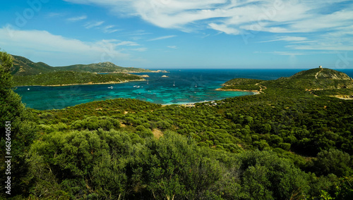 La costa tra Nora e Capo Spartivento. Provincia di Cagliari. Sardegna