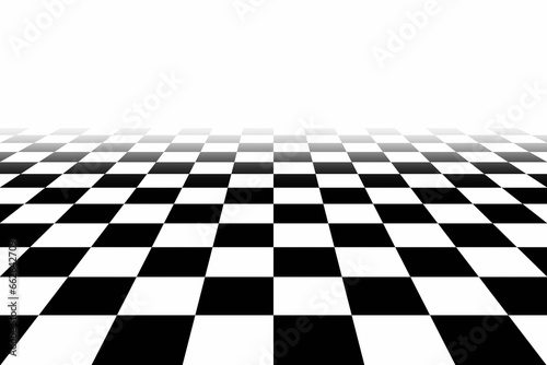 Checkerboard with vanishing point
