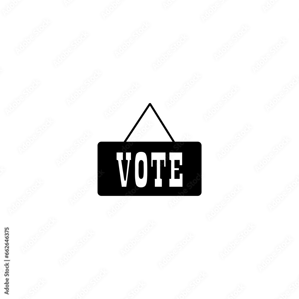 Vote sign isolated on white Vote sign isolated on white