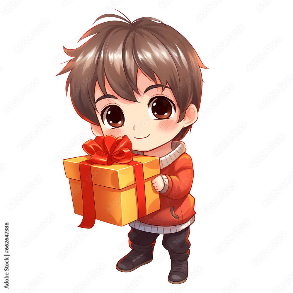 Cute Boy Happy New Year Clipart Illustration Cute Boy Happy New Year Clipart Illustration