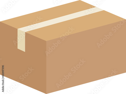 cardboard illustration isolated template blank