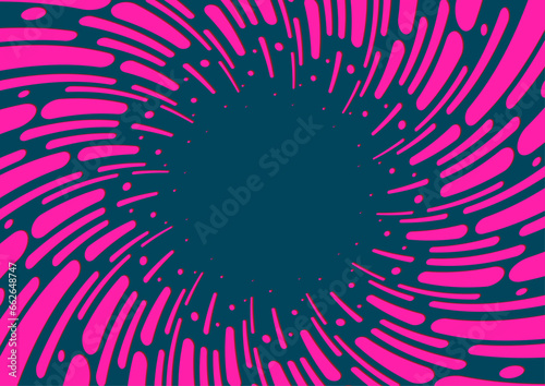 弾けるポップなスプラッシュデザインの背景素材。ハードライトなピンクとグリーン。
