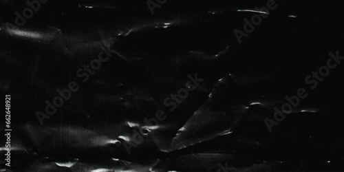 Polyethylene texture. Torn effect. Transparent stretched cling film. Overlay grunge texture. vector banner poster background. Crumpled warp plastic. Defect, scuff template. Wrinkled packaging