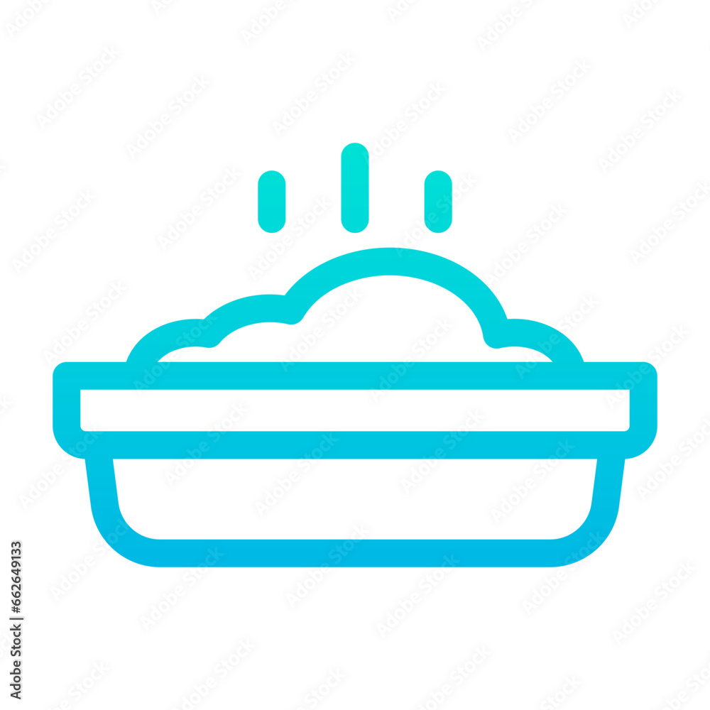 Outline Gradient Meal Plate icon Outline Gradient Meal Plate icon