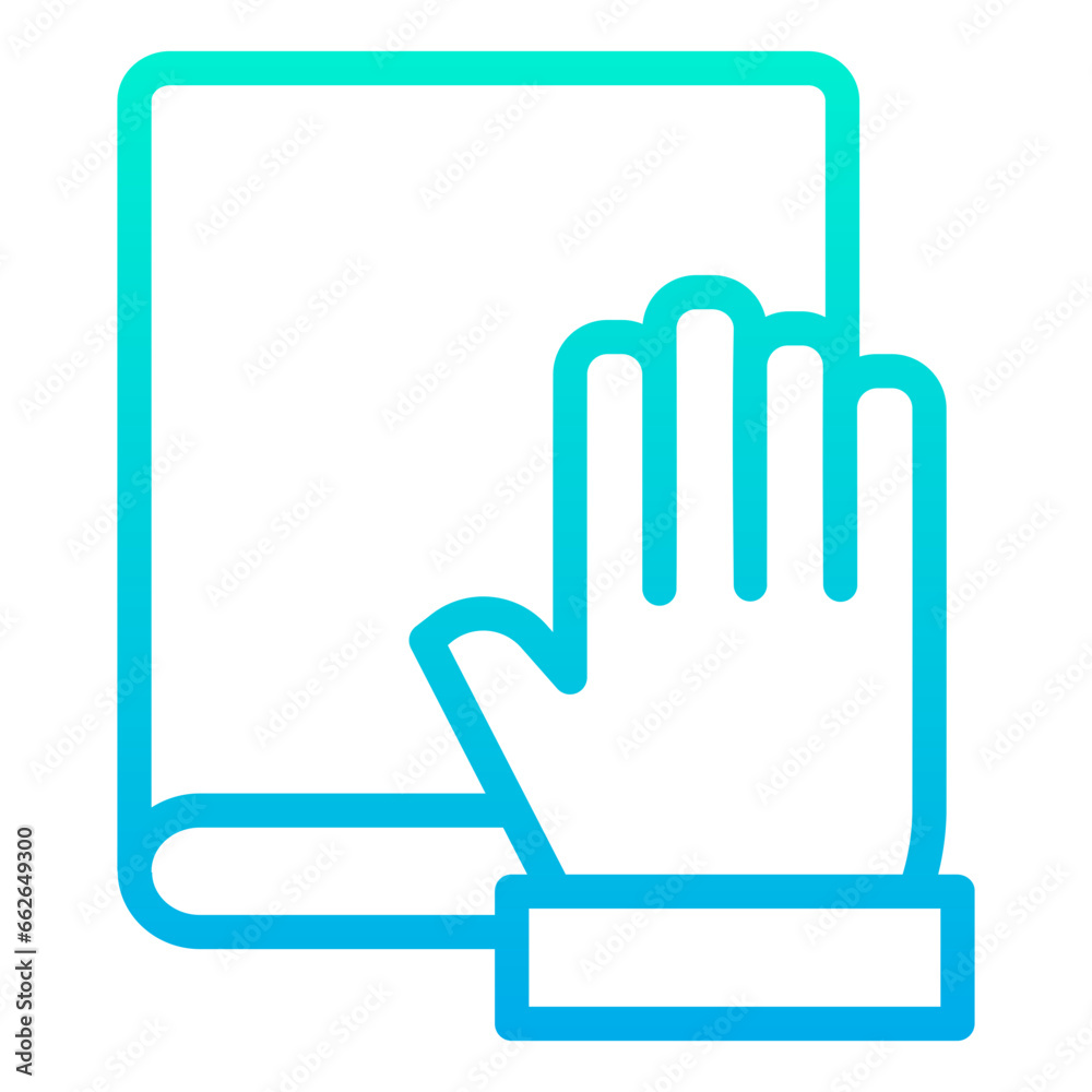 Outline Gradient Law Promise icon Outline Gradient Law Promise icon