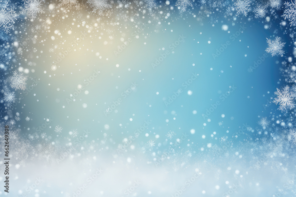 Fototapeta premium christmas background with snowflakes 