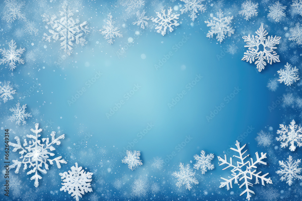 christmas background with snowflakes

