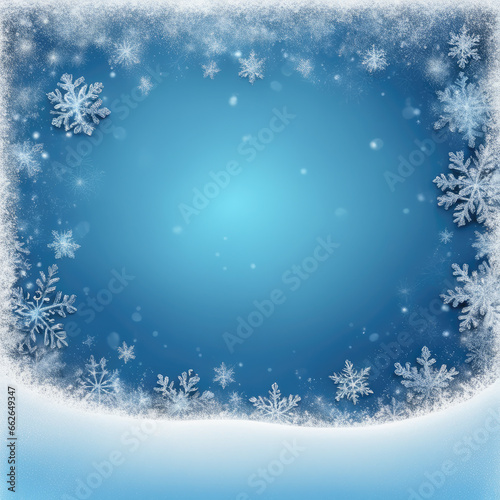 christmas background with snowflakes  © Tanin