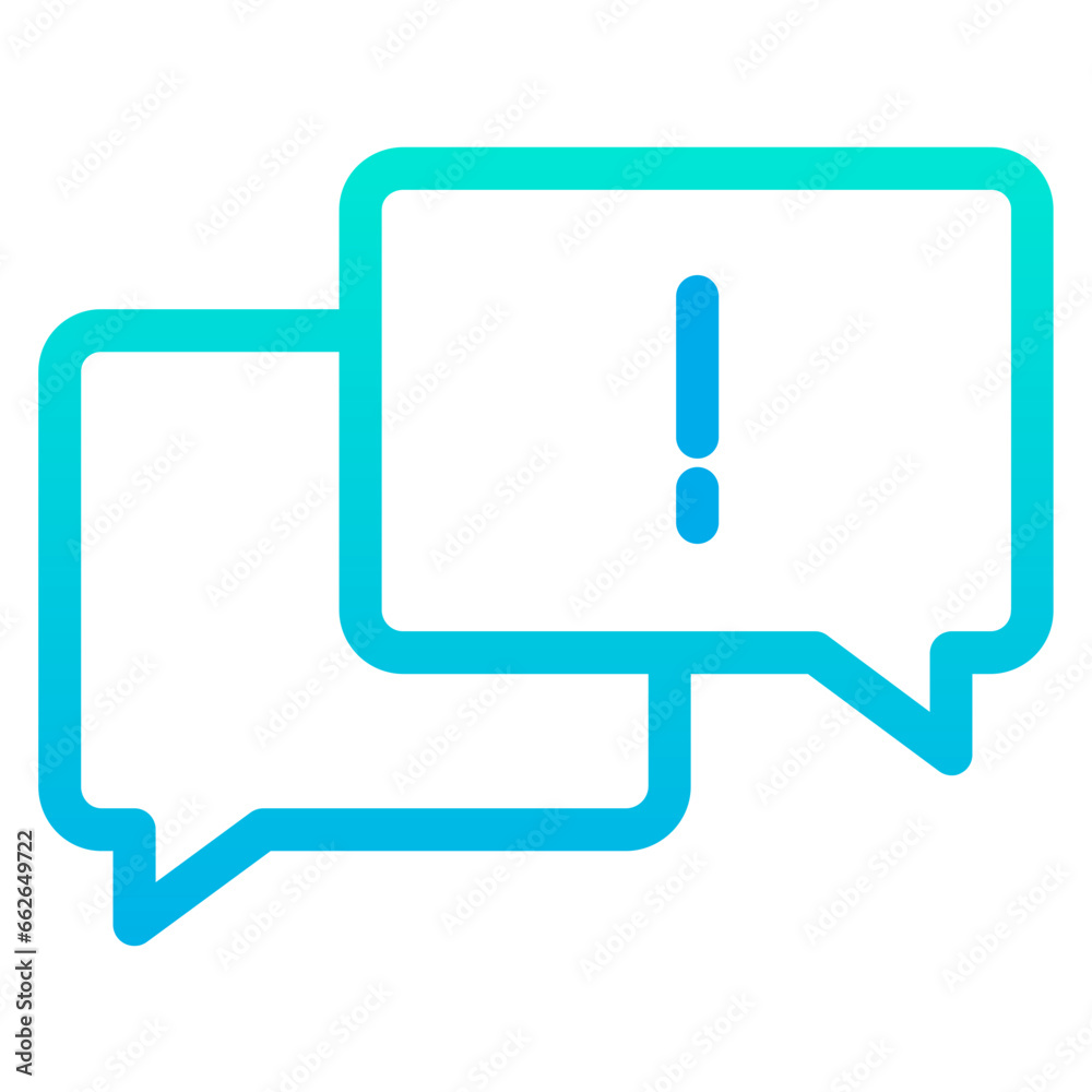 Outline Gradient Chat Info icon Outline Gradient Chat Info icon