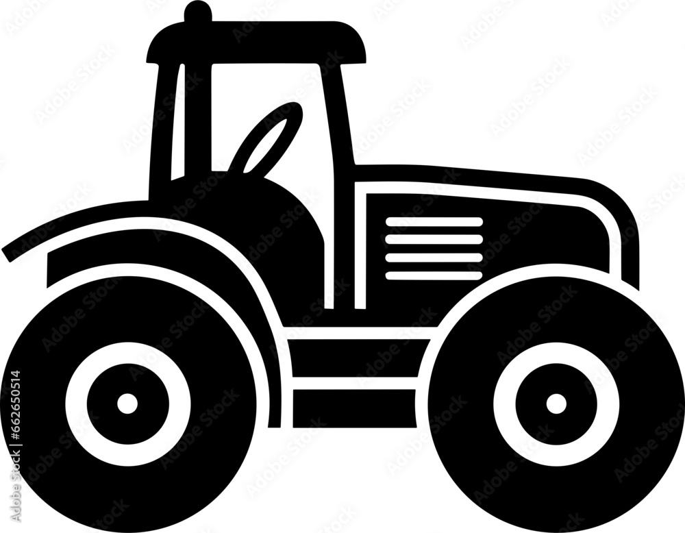Tractor Icon Illustration Tractor Icon Illustration