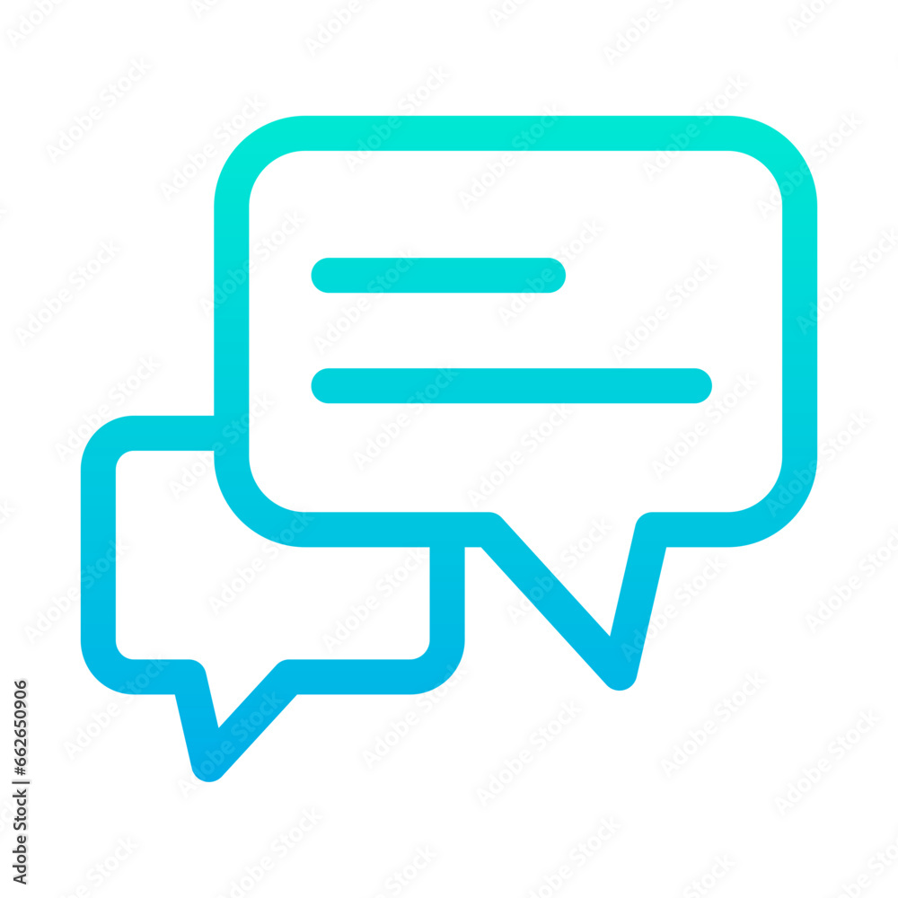 Outline Gradient Real Estate Chat icon Outline Gradient Real Estate Chat icon