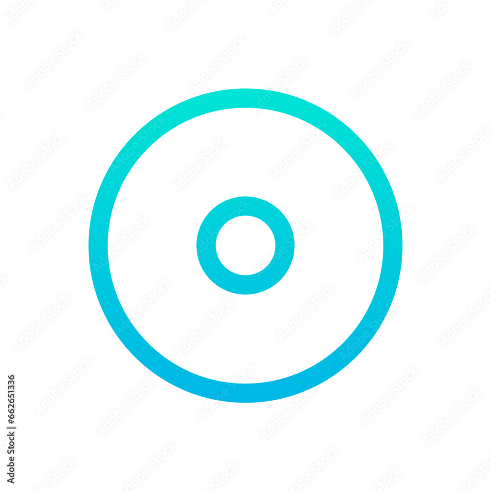 Outline Gradient Audio Record icon Outline Gradient Audio Record icon