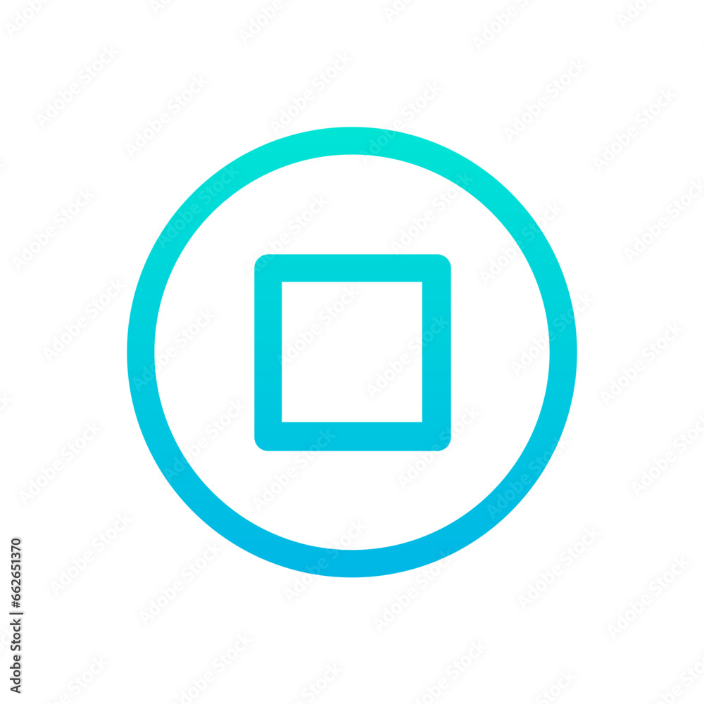 Outline Gradient Stop icon Outline Gradient Stop icon