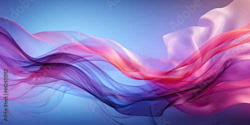 AI Generated. AI Generative. Color abstract wave wispy decorative background. Graphic Art